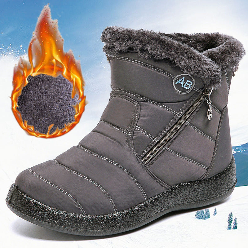 Women's Plush Inner Snow Boots Non slip Waterproof Warm Winter Boots