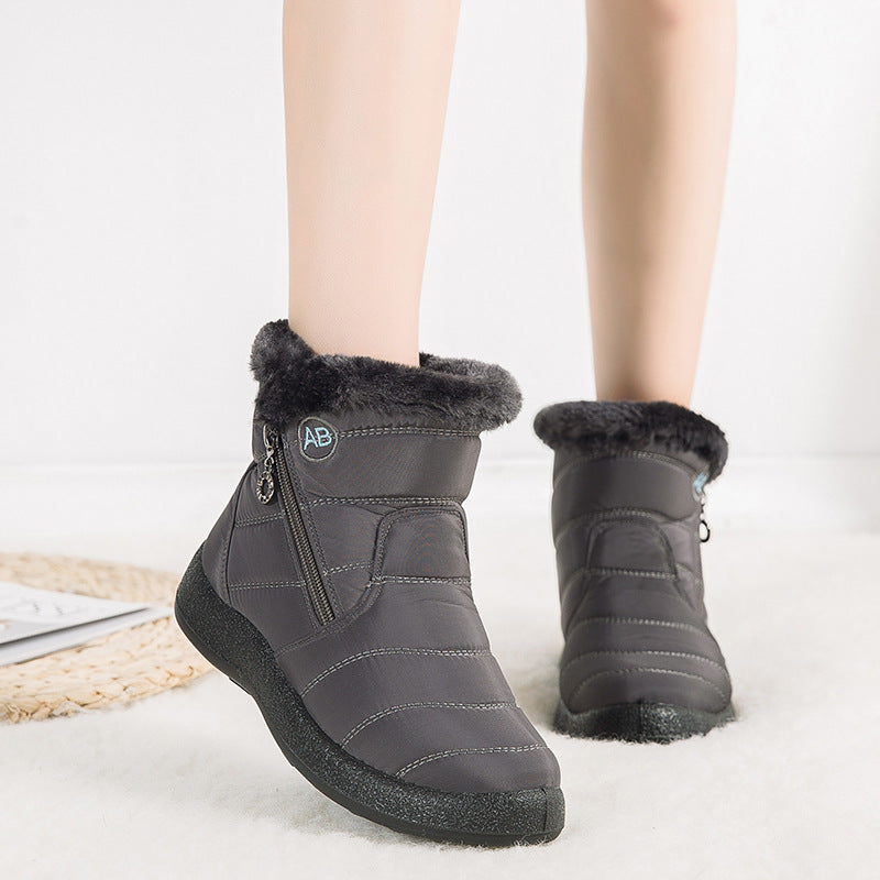 Women's Plush Inner Snow Boots Non slip Waterproof Warm Winter Boots