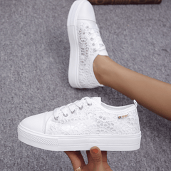 Women's Lace Mesh Sneakers Lightweight & Breathable Shoes