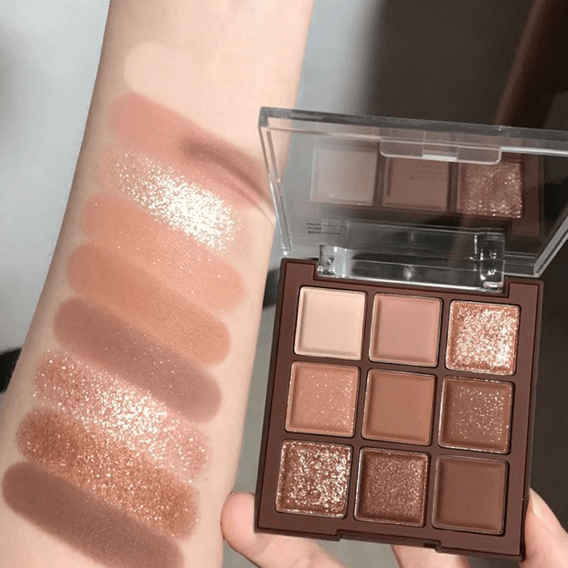 Mocha Chocolate Palette Earth Pearlescent Matte Daily Natural Makeup