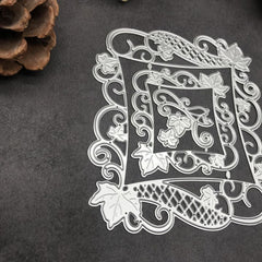Leaves Flowers Frame Metal Cutting Dies for Scrapbooking Cards Crafts