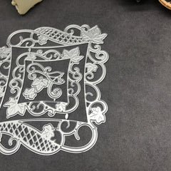 Leaves Flowers Frame Metal Cutting Dies for Scrapbooking Cards Crafts