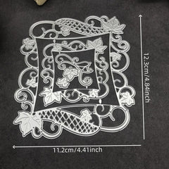 Leaves Flowers Frame Metal Cutting Dies for Scrapbooking Cards Crafts
