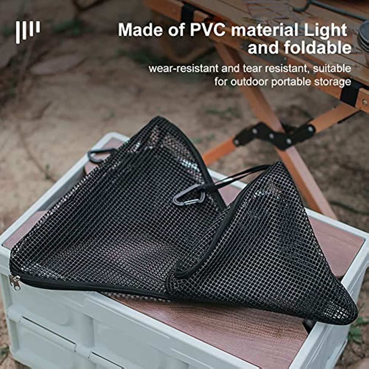 Triangle Mesh Bag Zipper Light Cover Travel Accessories