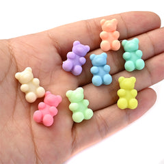 30pcs 11x18mm Matte Acrylic Bear Beads for DIY Jewelry Making