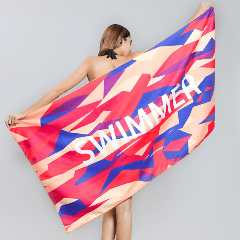 Velvet Microfiber Beach Towel Double Sided Ultra Absorbent Quick Drying