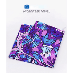 Velvet Microfiber Beach Towel Double Sided Ultra Absorbent Quick Drying