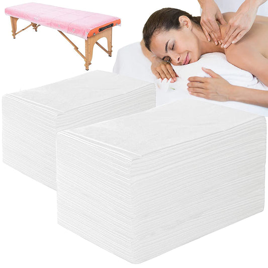 100PCS Massage Table Sheets Disposable Non Woven SPA Bed Cover Thin 78 X 177