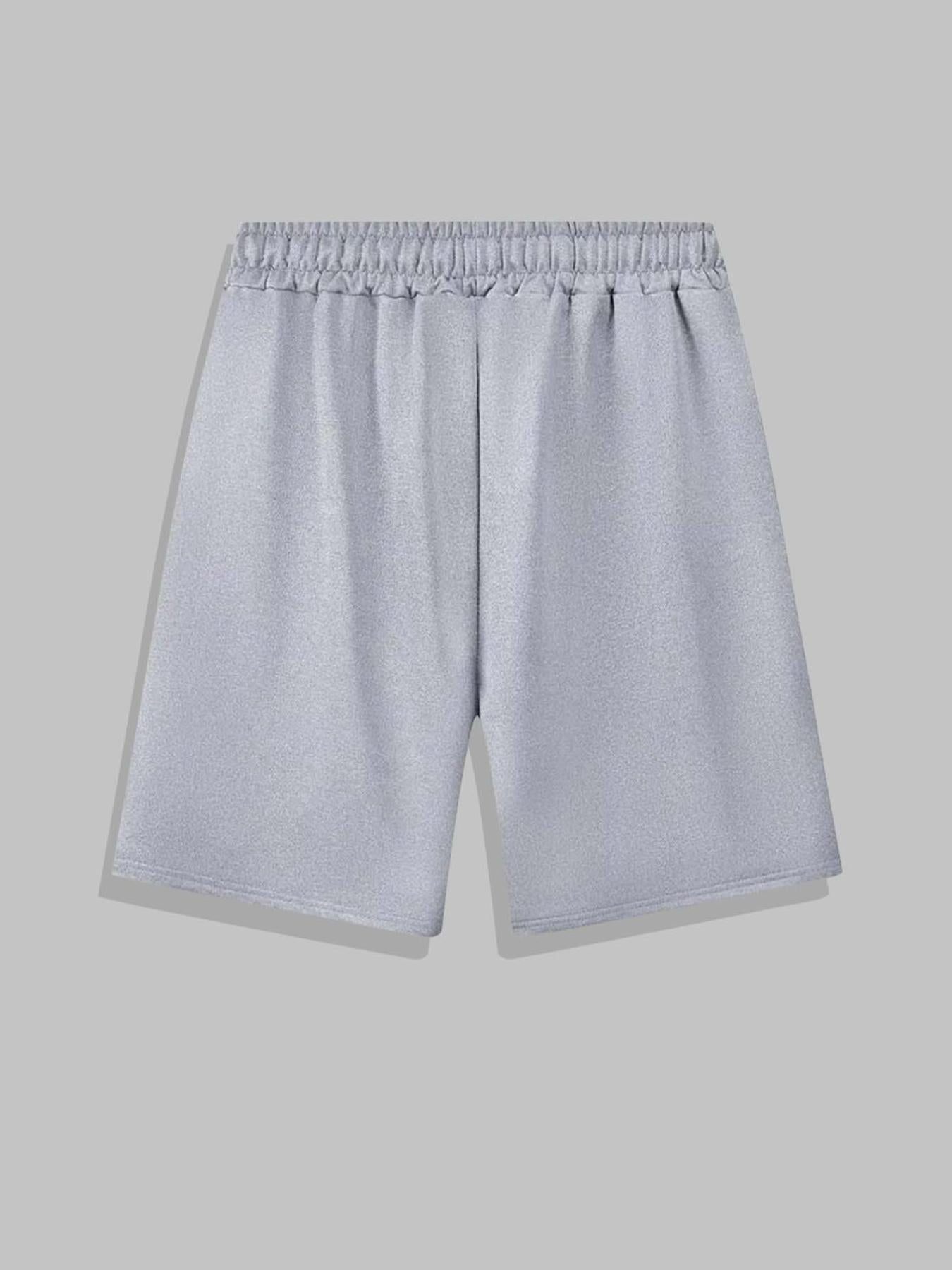 Anime Graphic Pattern Comfy Shorts Men's Casual Elastic Waist Drawstring Shorts