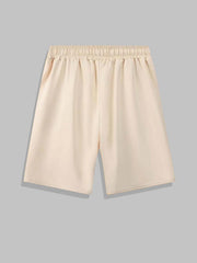 Anime Graphic Pattern Comfy Shorts Men's Casual Elastic Waist Drawstring Shorts