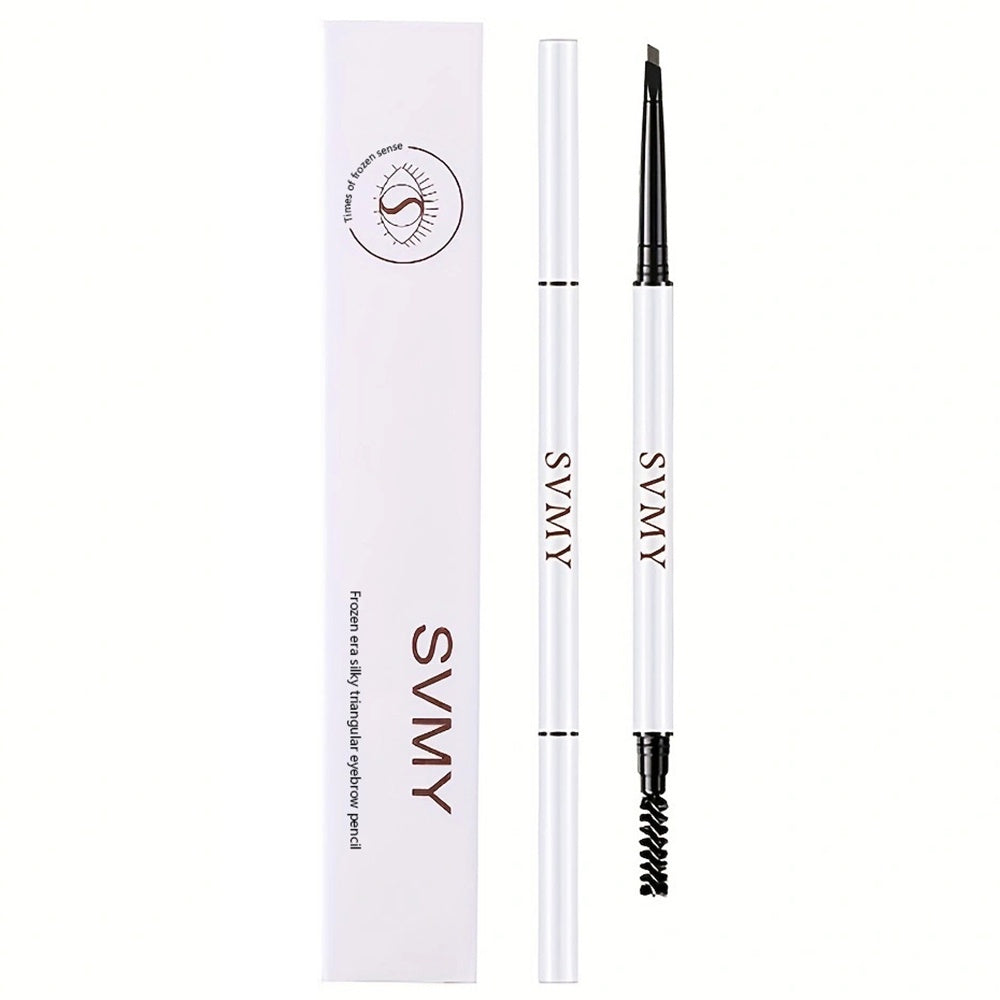 2 IN 1 Waterproof Eyebrow Pencil Long-Lasting Micro with Brush