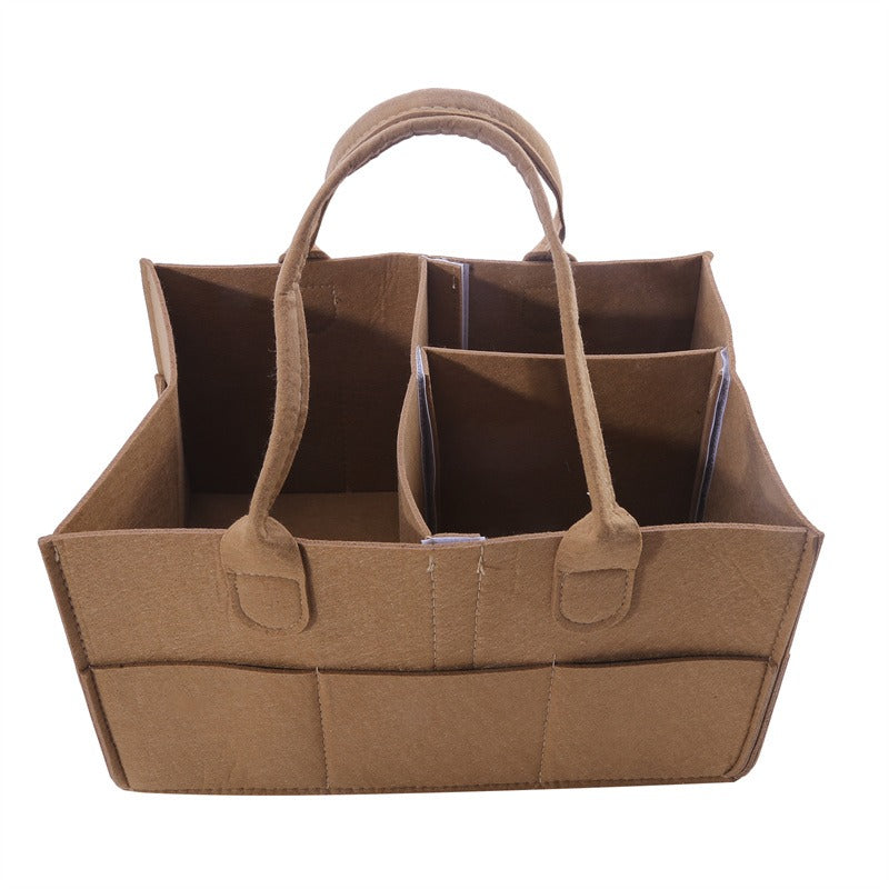 Solid Felt Storage Handbag Lightweight Multifunctional Satchel Bag