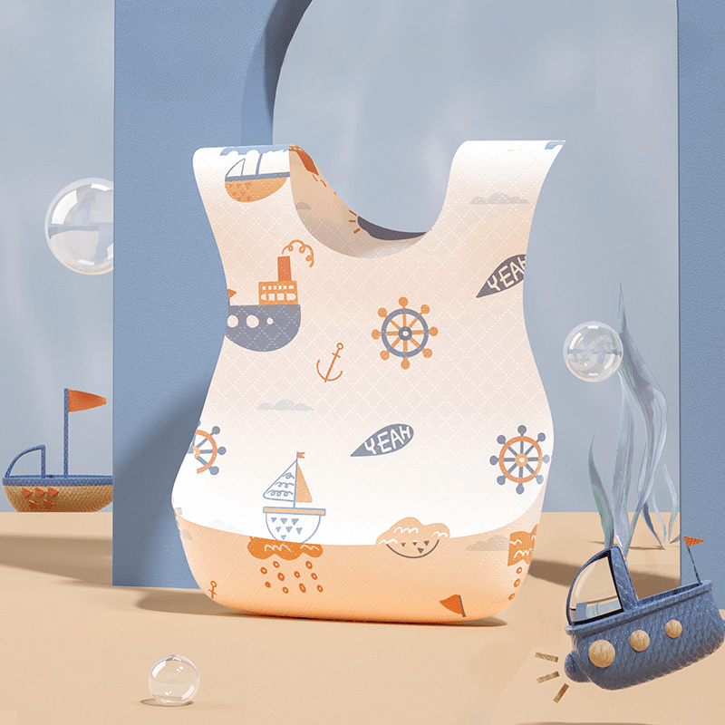 20pcs Disposable Baby Bibs Waterproof Feeding Bibs