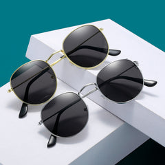 Retro Round Metal Sunglasses UV400 Sun Shades
