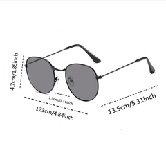 Retro Round Metal Sunglasses UV400 Sun Shades