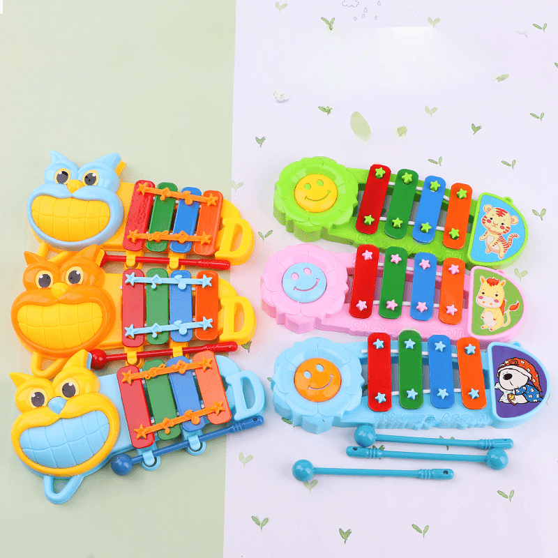Musical Educational Animal Bell Toy 4 Tones For Kid