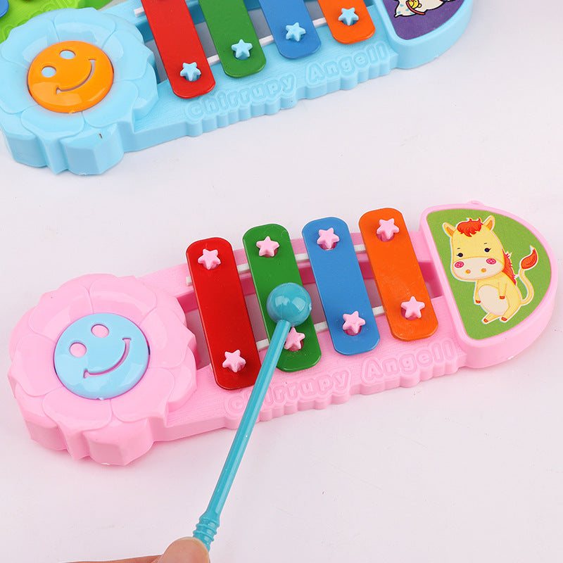 Musical Educational Animal Bell Toy 4 Tones For Kid