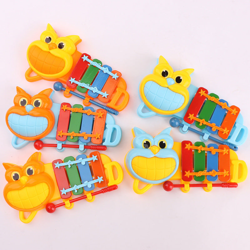 Musical Educational Animal Bell Toy 4 Tones For Kid