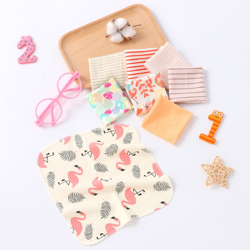 8pcs Soft Baby Washcloths Natural Cotton Infant Bath Towel