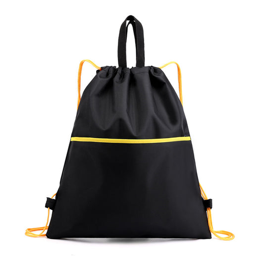 Portable Folding Drawstring Backpack Lightweight Sports Fitness Bag