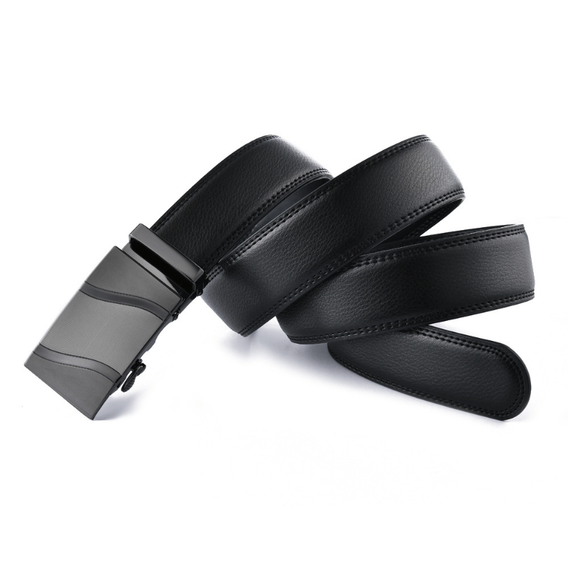 Men's Two Layer Cowhide Leather Automatic Belt