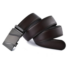 Men's Two Layer Cowhide Leather Automatic Belt