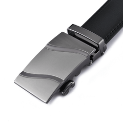 Men's Two Layer Cowhide Leather Automatic Belt