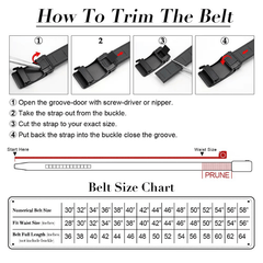 Men's Two Layer Cowhide Leather Automatic Belt