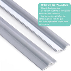 16.5FT Draft Stopper Sweep Door Window Seal Strip Adhersive Soundproof Seal