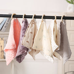 Soft & Comforting Baby Towel Hanging Bib & Scarf