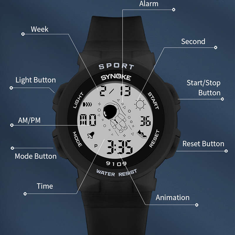 Kids Electronic Watch Spaceman Boys Girls Sports Wrist Watch Luminous