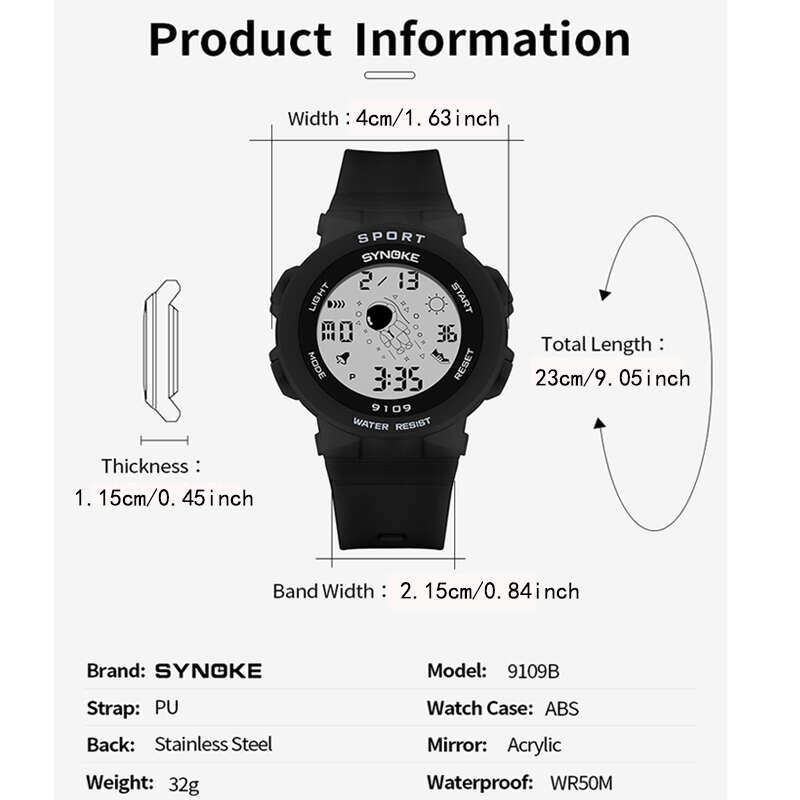 Kids Electronic Watch Spaceman Boys Girls Sports Wrist Watch Luminous