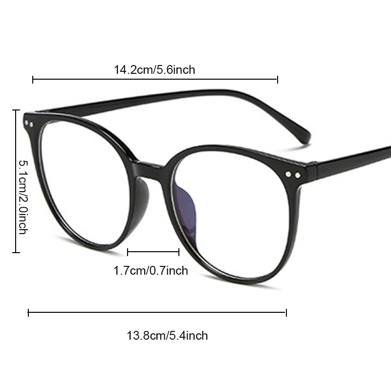 Light Blocking Glasses Square Clear Lens Computer Glasses