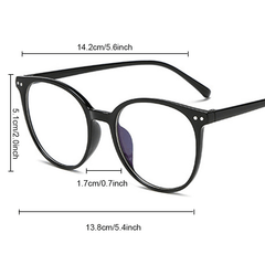 Light Blocking Glasses Square Clear Lens Computer Glasses