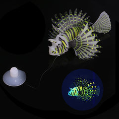 Glow in the Dark Lionfish Decor for Aquarium