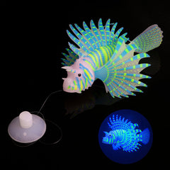 Glow in the Dark Lionfish Decor for Aquarium