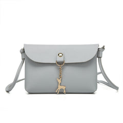 Deer Pendant Crossbody Bag for Girls