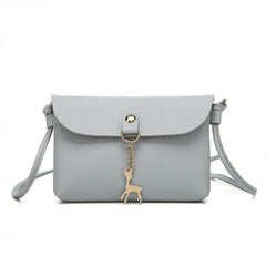 Deer Pendant Crossbody Bag for Girls