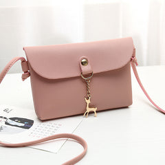 Deer Pendant Crossbody Bag for Girls