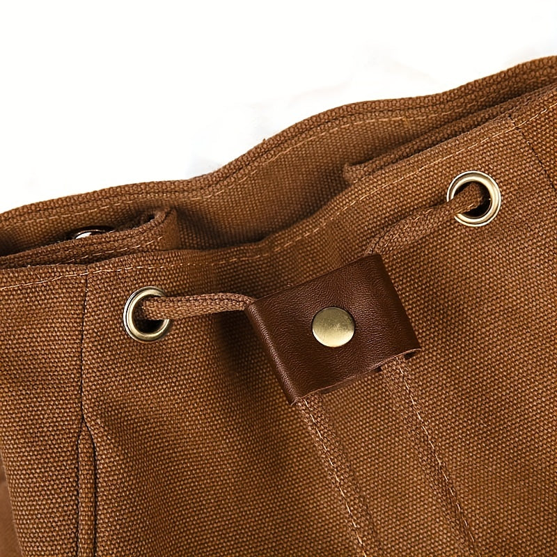 Large Canvas Backpack for Outdoor Travel Camping and Hiking