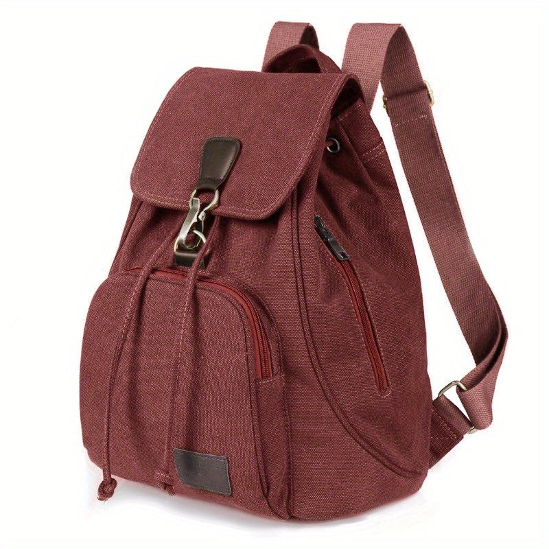 Large Canvas Backpack for Outdoor Travel Camping and Hiking