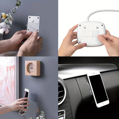 50pcs Square Nano Double Sided Transparent Tape Sticker Removable Adhesive