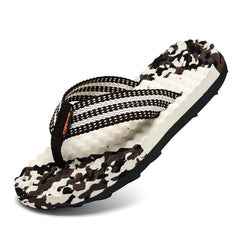 Men's Tide Graphic Slip On Flip Flops - Summer Casual Walking Slippers