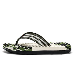 Men's Tide Graphic Slip On Flip Flops - Summer Casual Walking Slippers