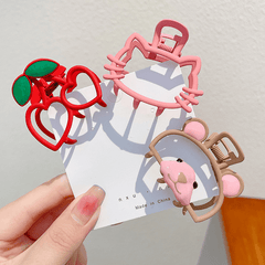 Girls Cartoon Bear Cat Hair Clips Claw Clips Princess Accessories