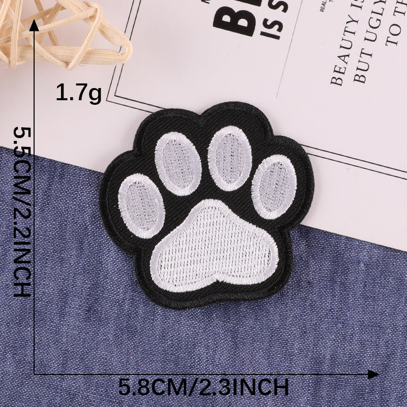 5pcs Anime Animal Embroidery Applique Patches Iron/Sew On For Jackets Backpacks