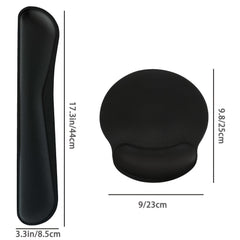 Ergonomic Mouse Pad With Wrist Support and Keyboard Wrist Rest