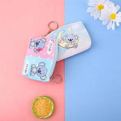 Kids Cartoon Kitten Coin Purse Key Bag Mini Storage Bag For Girls