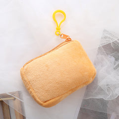 Plush Square Coin Purse Mini Storage Bag For Girls