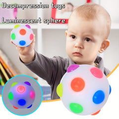 Luminous Dog Flashing Ball Toy Elastic Dog Interactive Chasing Chew Toy